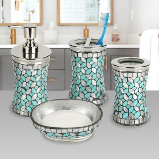 turquoise accessories for bathroom